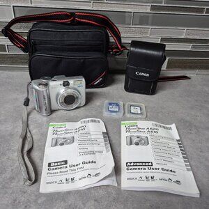Canon PowerShot A610 Digital Camera 5 mp and Flip Screen